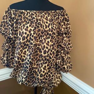 Vince Camuto off  shoulder Leonard top